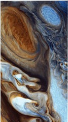 Jupiter's surface storms